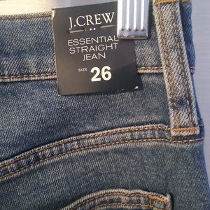 Brand new with tags J Crew Essential Straight Jeans Size 26